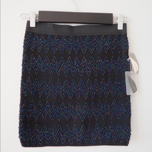 Beaded Mini Skirt - Picture 2 of 5